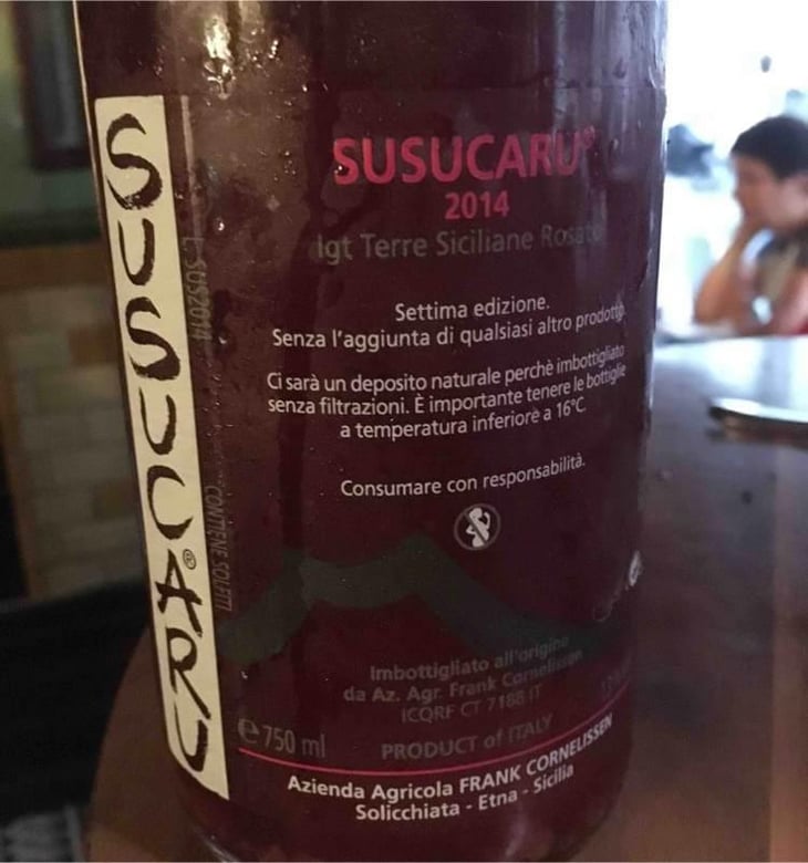 Susucaru Rosato - Azienda Agricola Frank Cornelissen - Frank Cornelissen -2020