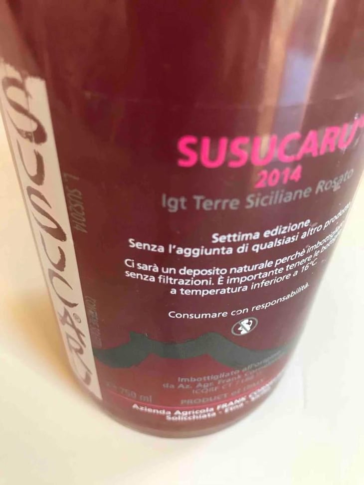 Susucaru Rosato - Azienda Agricola Frank Cornelissen - Frank Cornelissen -2020
