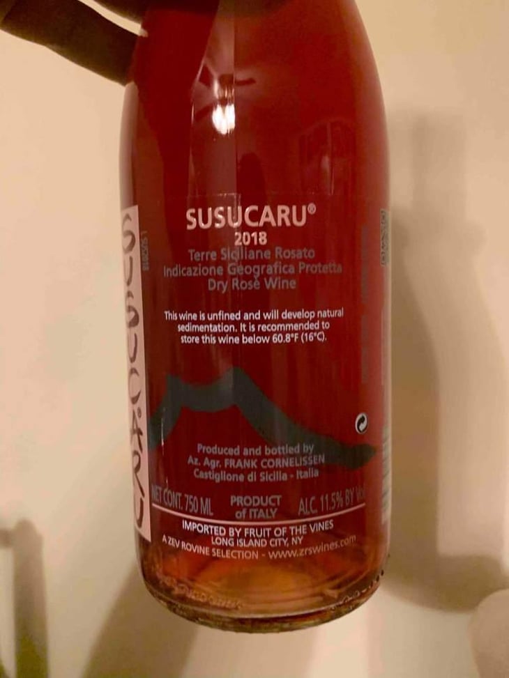 Susucaru Rosato - Azienda Agricola Frank Cornelissen - Frank Cornelissen -2020
