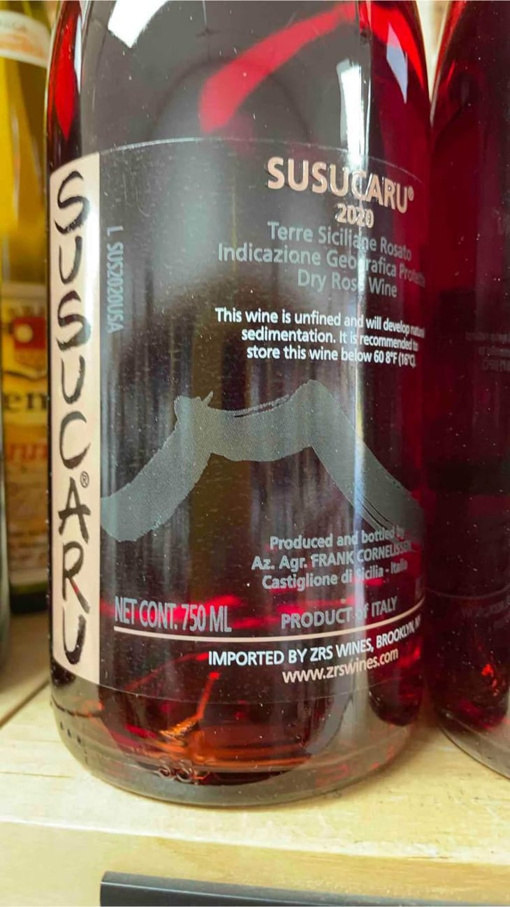 Susucaru Rosato - Azienda Agricola Frank Cornelissen - Frank Cornelissen -2020