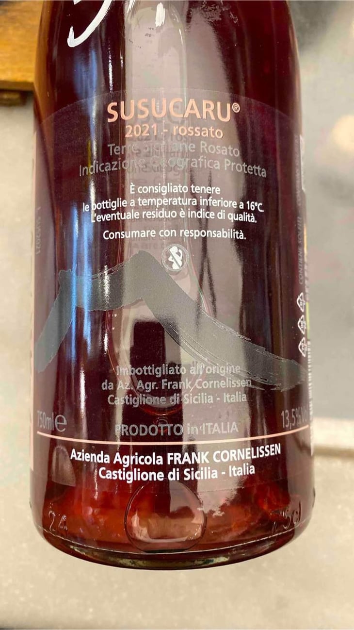 Susucaru Rosato - Azienda Agricola Frank Cornelissen - Frank Cornelissen -2020