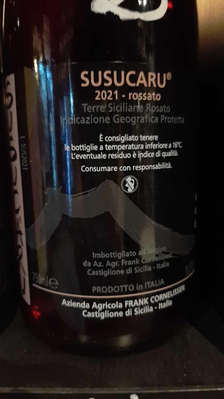 Susucaru Rosato - Azienda Agricola Frank Cornelissen - Frank Cornelissen -2020