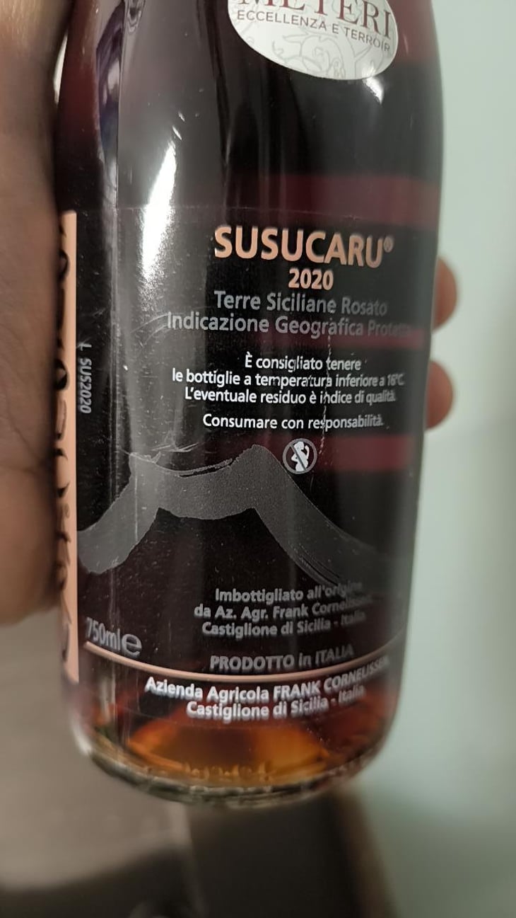 Susucaru Rosato - Azienda Agricola Frank Cornelissen - Frank Cornelissen -2020
