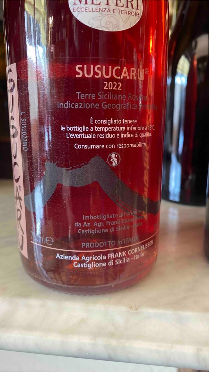 Susucaru Rosato - Azienda Agricola Frank Cornelissen - Frank Cornelissen -2020