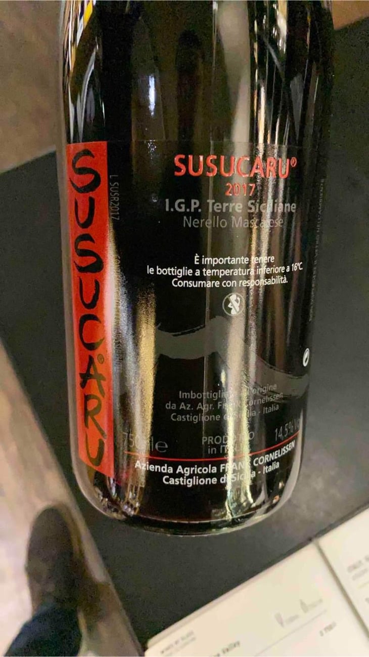 Susucaru Rosso - Azienda Agricola Frank Cornelissen - Frank Cornelissen 
