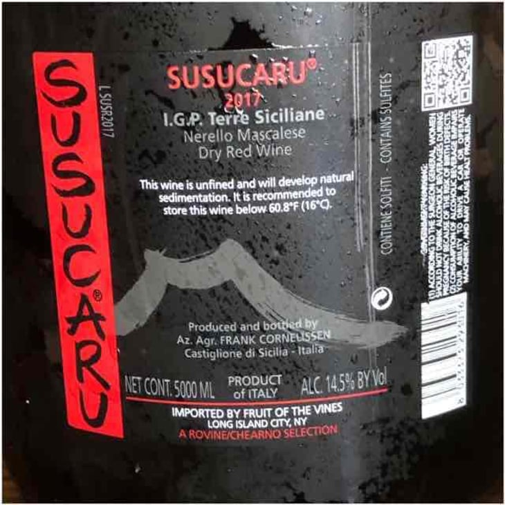 Susucaru Rosso - Azienda Agricola Frank Cornelissen - Frank Cornelissen 