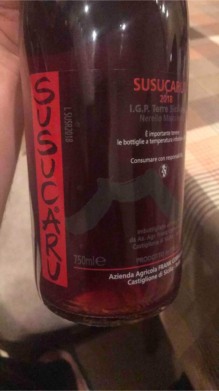 Susucaru Rosso - Azienda Agricola Frank Cornelissen - Frank Cornelissen 