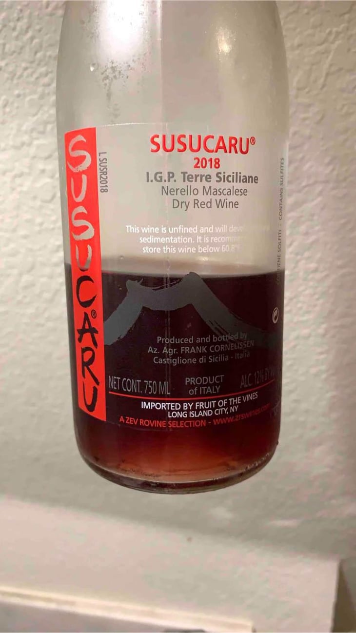 Susucaru Rosso - Azienda Agricola Frank Cornelissen - Frank Cornelissen 