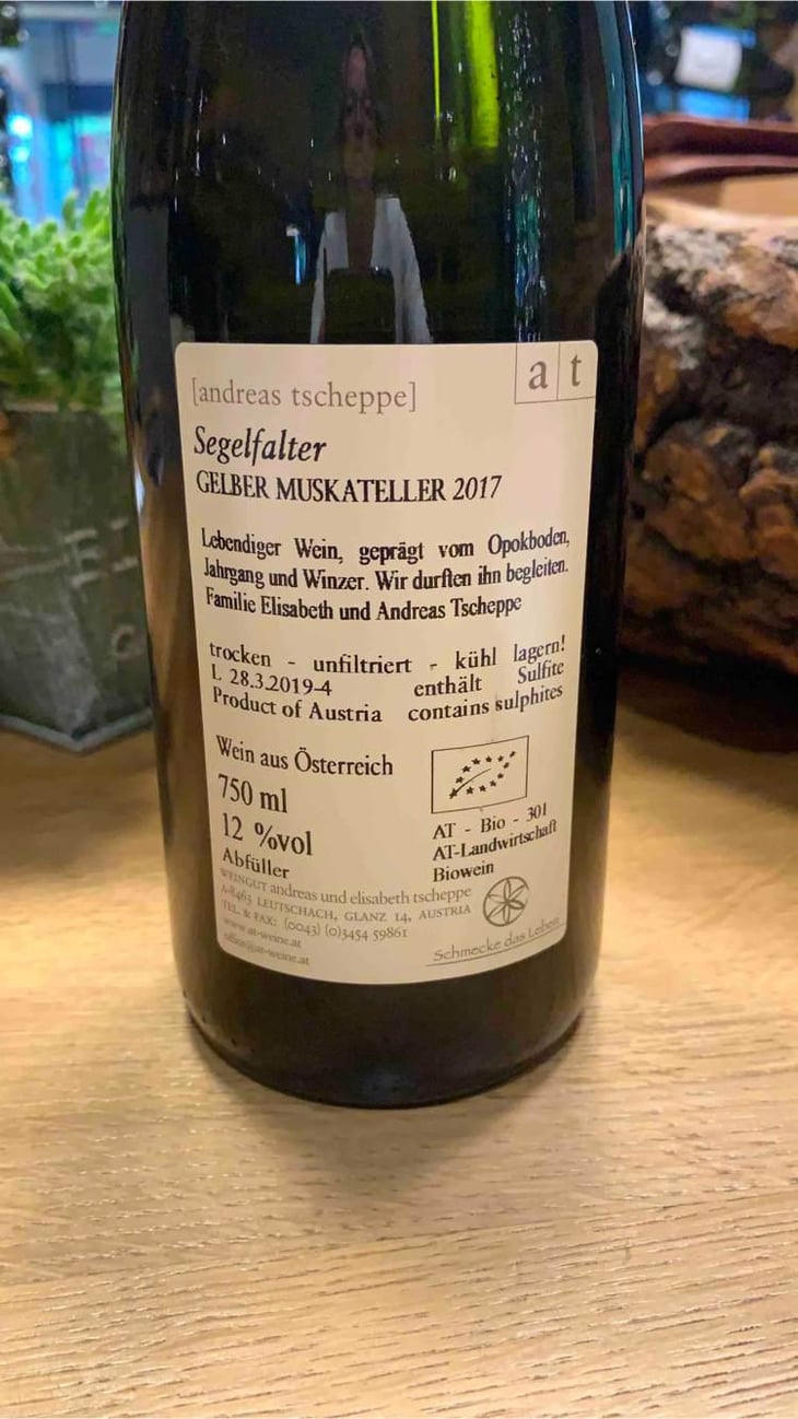 Segelfalter - Gelber Muskateller - Weingut Andreas & Elisabeth Tscheppe - Andreas & Elisabeth Tscheppe 