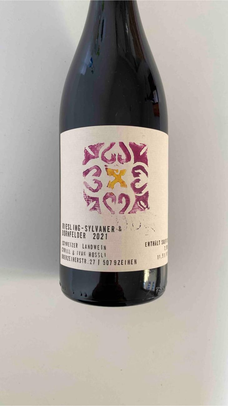Riesling-Sylvaner & Dornfelder - Hossli Wein - Ivan & Cyrill Hossli 