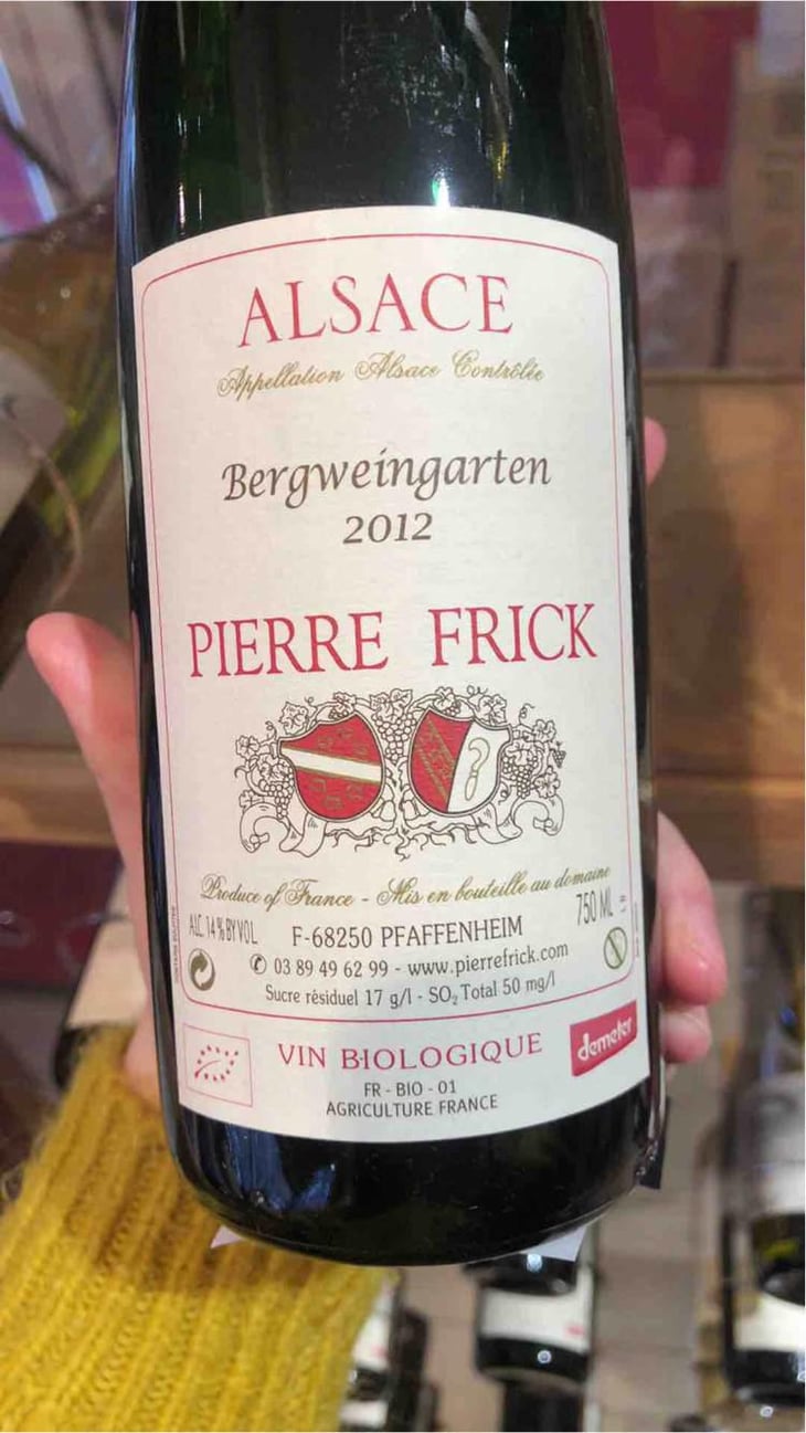Bergweingarten Sylvaner - Domaine Pierre Frick - Jean-Pierre, Chantal et Thomas Frick 