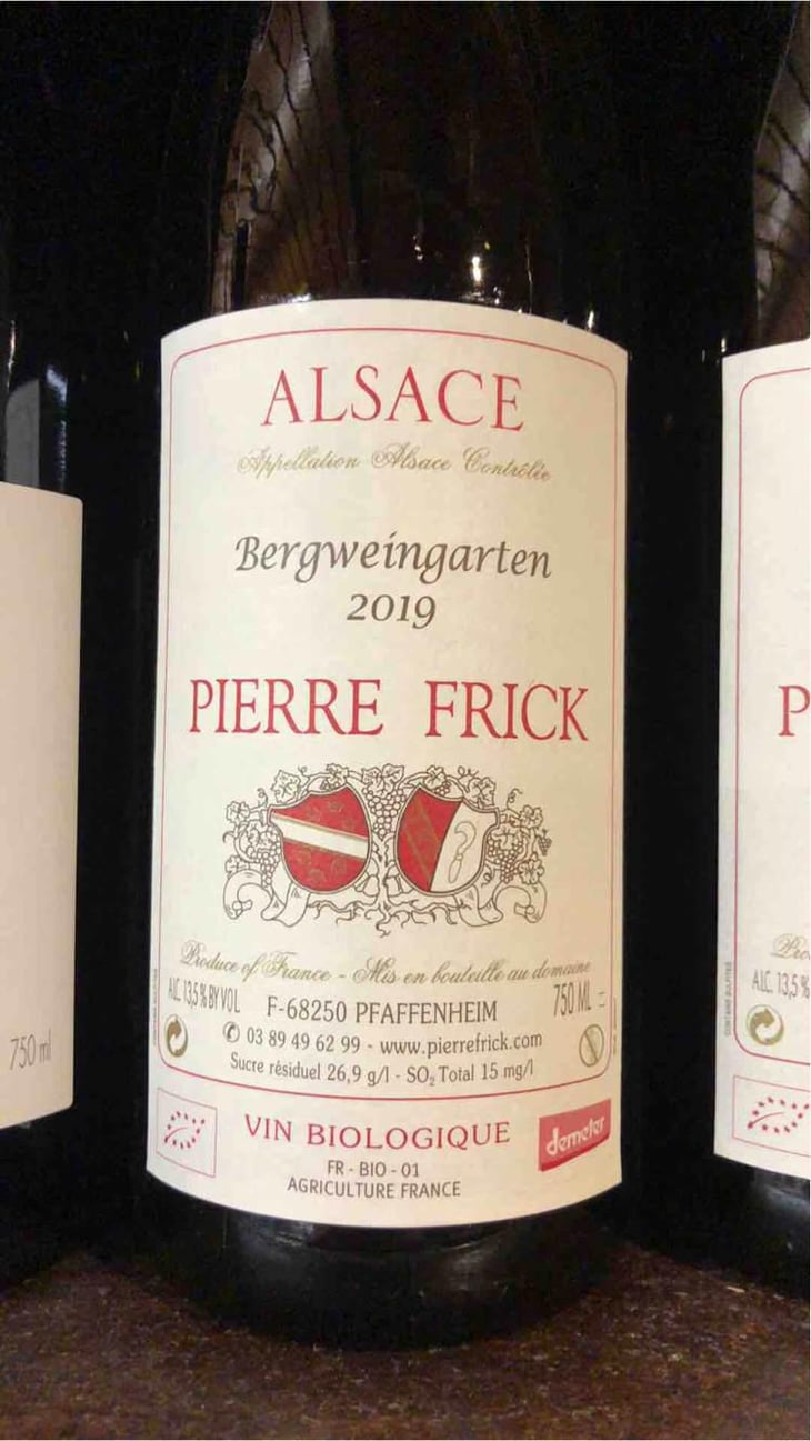Bergweingarten Sylvaner - Domaine Pierre Frick - Jean-Pierre, Chantal et Thomas Frick 