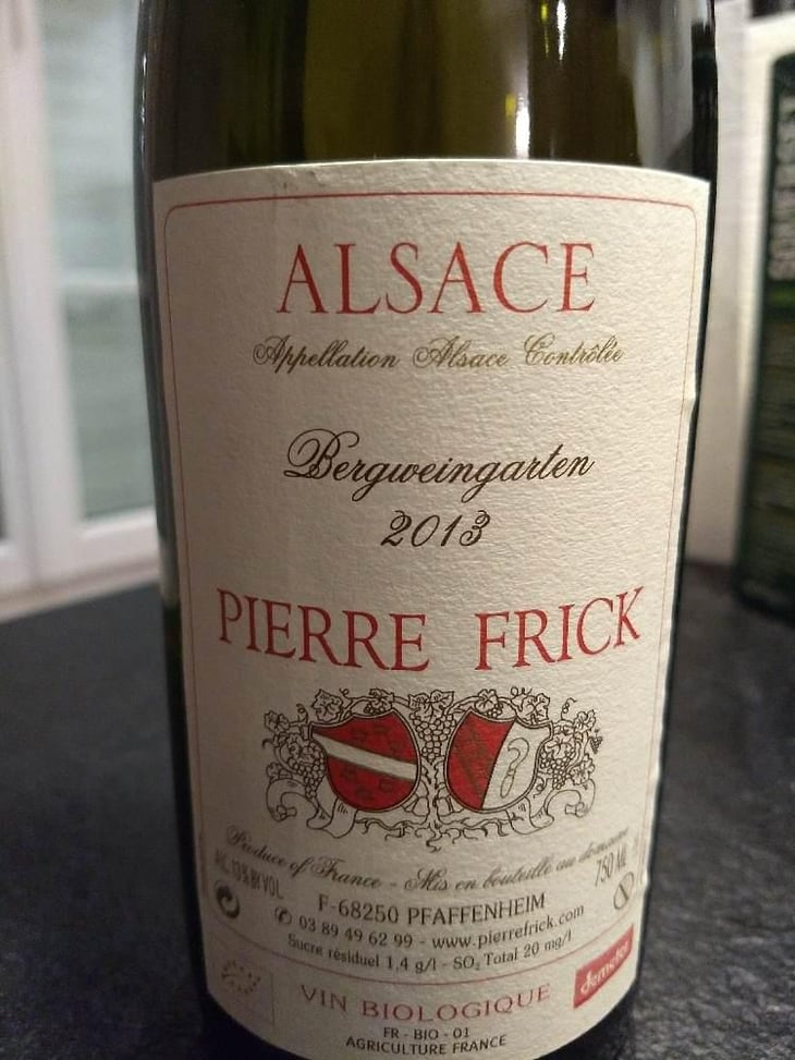 Bergweingarten Sylvaner - Domaine Pierre Frick - Jean-Pierre, Chantal et Thomas Frick 