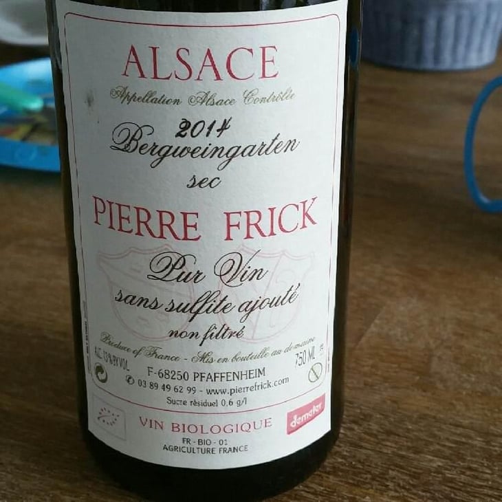 Bergweingarten Sylvaner - Domaine Pierre Frick - Jean-Pierre, Chantal et Thomas Frick 