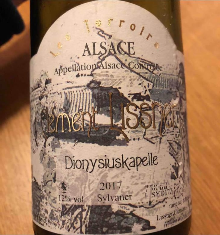 Sylvaner Lieu Dit Dionysiuskapelle - Lissner - Bruno et Theo Schloegel 