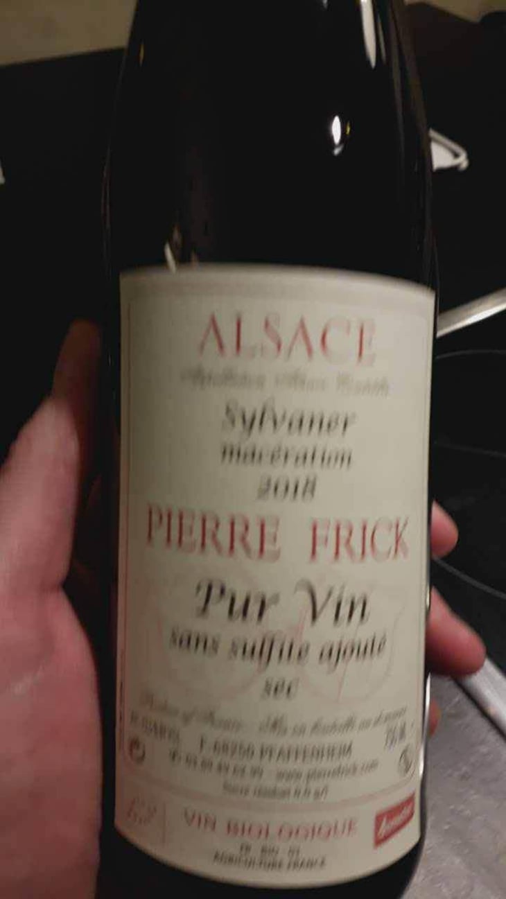 Sylvaner Macération - Domaine Pierre Frick - Jean-Pierre, Chantal et Thomas Frick 
