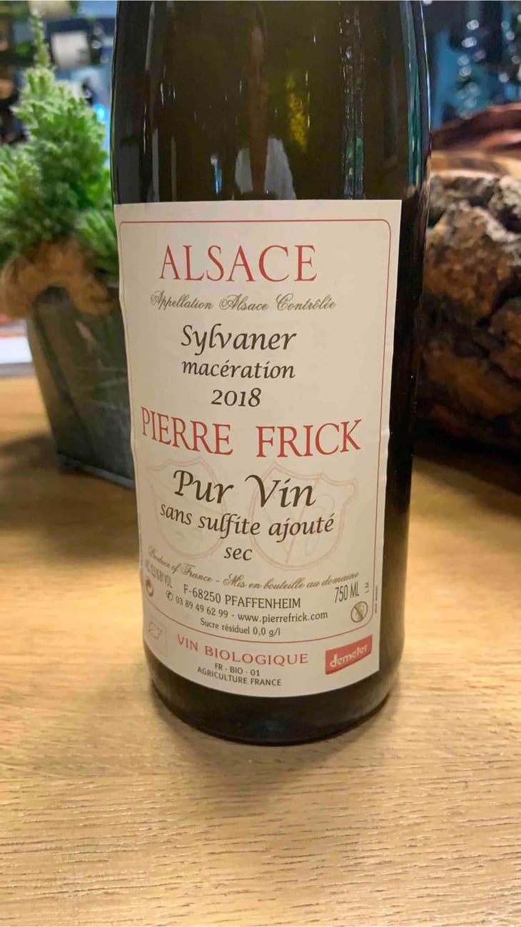Sylvaner Macération - Domaine Pierre Frick - Jean-Pierre, Chantal et Thomas Frick 