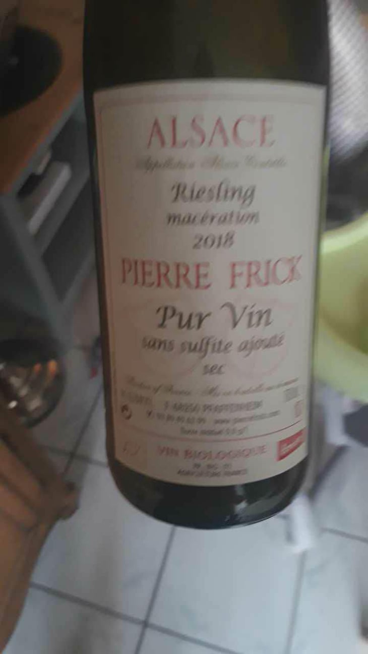 Sylvaner Macération - Domaine Pierre Frick - Jean-Pierre, Chantal et Thomas Frick 