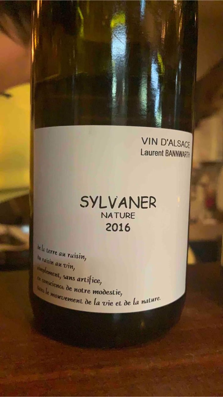 Sylvaner Nature - Laurent Bannwarth - Stéphane Bannwarth 