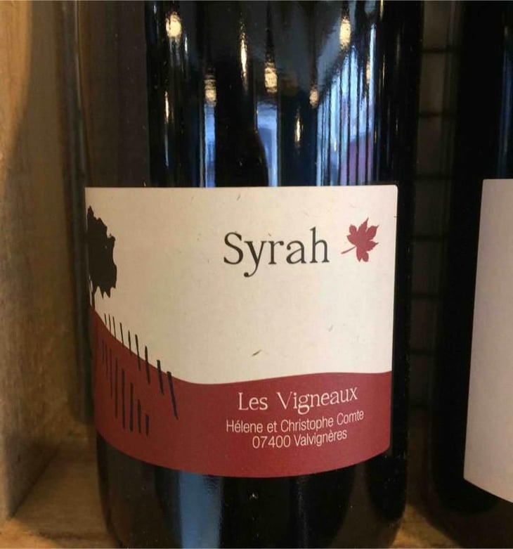 Syrah - Les Vigneaux - Hélène & Christophe Comte 