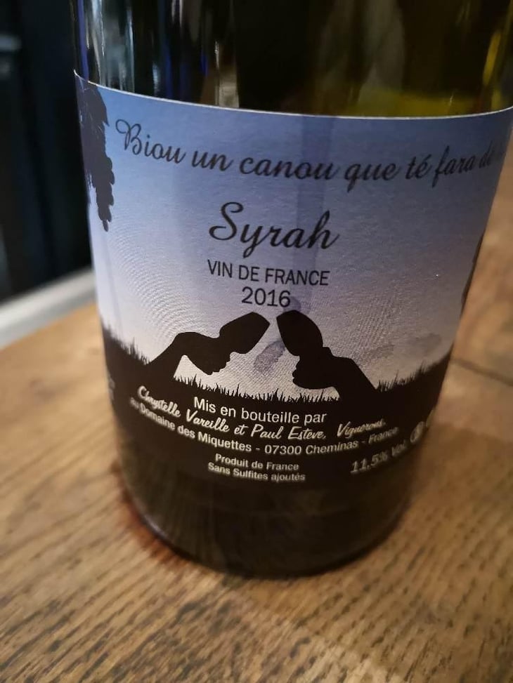 Syrah - Domaine des Miquettes - Chrystelle Vareille & Paul Estève 