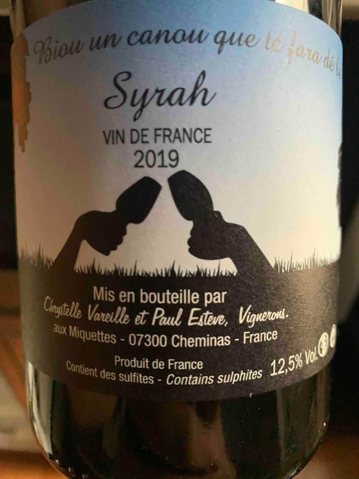 Syrah - Domaine des Miquettes - Chrystelle Vareille & Paul Estève 
