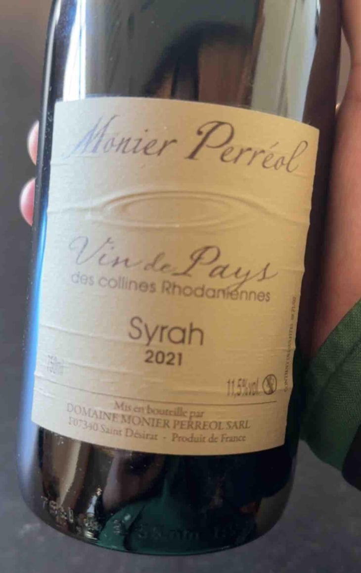 Syrah - Domaine Monier-Perréol - Guillaume & Jean-Pierre Monier & Philippe Perréol 