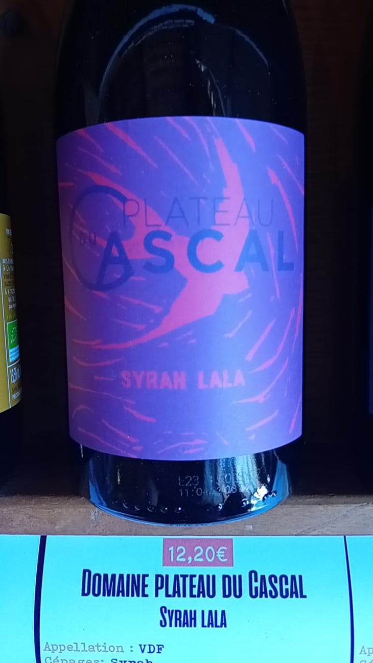 Syrah Lala - Plateau Du Cascal - Sofi Bataillard et Julien Veyret 