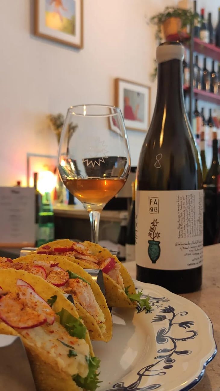 Taco Ventresca Di Tonno, Ravanelli E Crema Di Patate Con Coriandolo E Lime - Solovino Enoteca Naturale - 630298