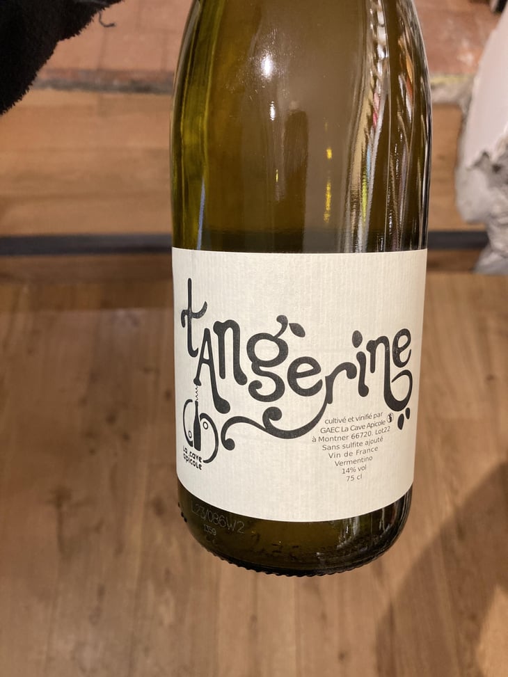 Tangerine (label after 2016) - La Cave Apicole - Sylvain Respaut & Olivier Cros 