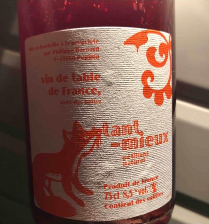 Tant Mieux - Domaine Bornard - Tony Bornard 