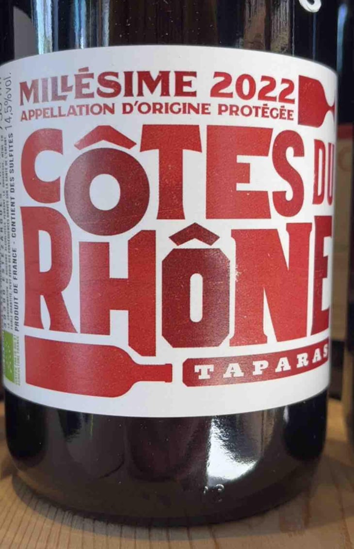 Taparas Côtes Du Rhône - Les Vignerons d'Estézargues - Les Vignerons d'Estézargues -2022