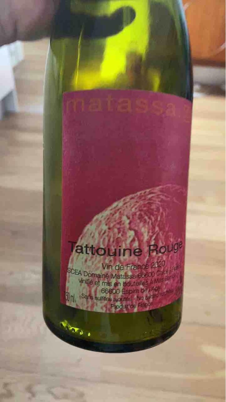Tattouine Rouge - Domaine Matassa - Tom Lubbe -2019