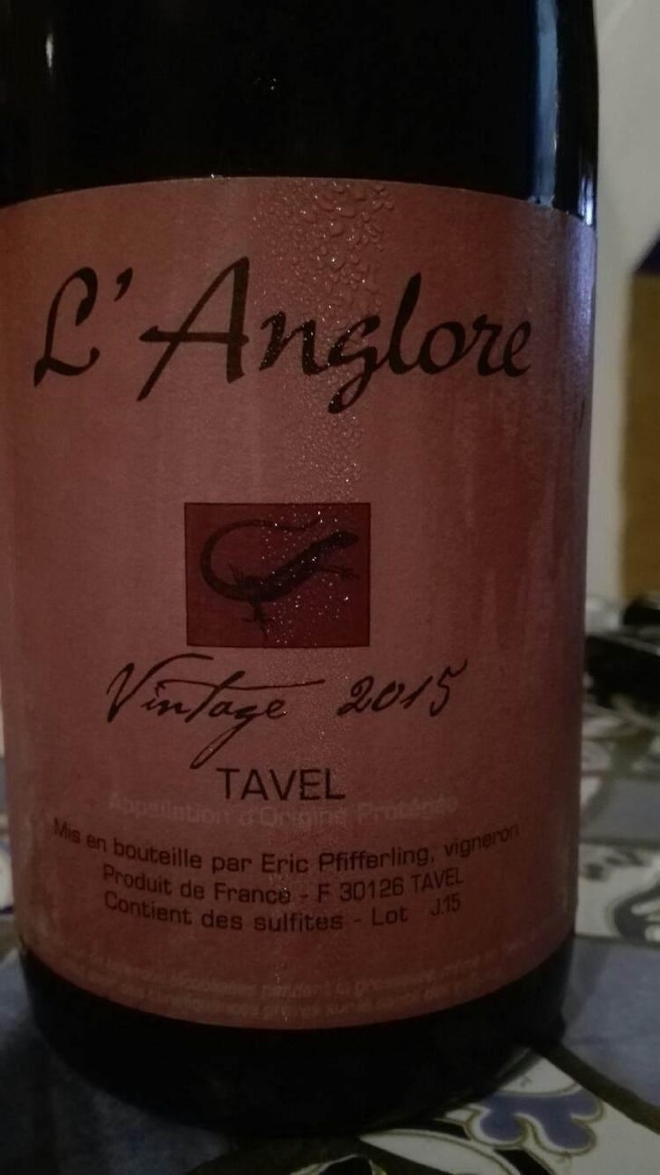Tavel - Vintage - L'Anglore - Éric, Thibault & Joris Pfifferling 