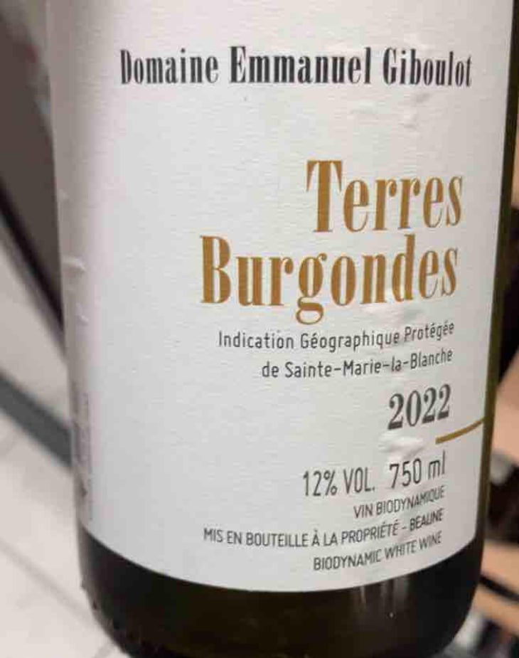 Terres Burgondes - Domaine Emmanuel Giboulot - Emmanuel Giboulot 