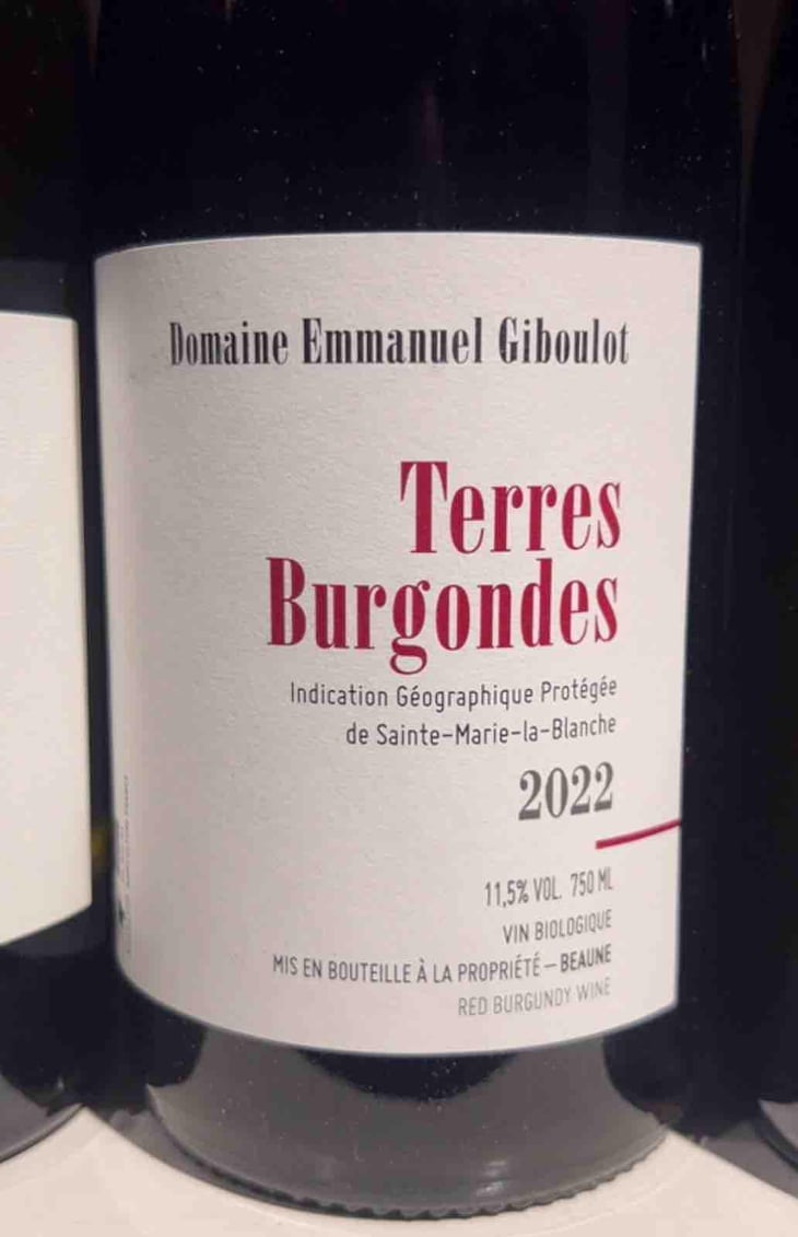 Terres Burgondes - Domaine Emmanuel Giboulot - Emmanuel Giboulot 