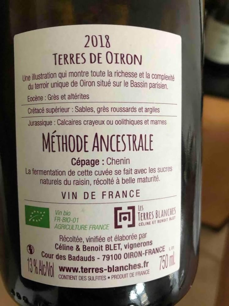 Ancestral Blanc - Les Terres Blanches - Celine & Benoit Blet -2022