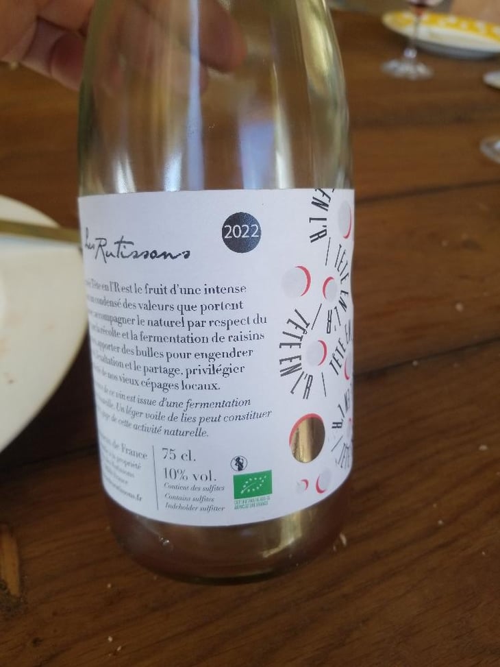 Tete en l'R - Domaine Des Rutissons - Laurent Fondimare et Wilfrid Debroize -2021