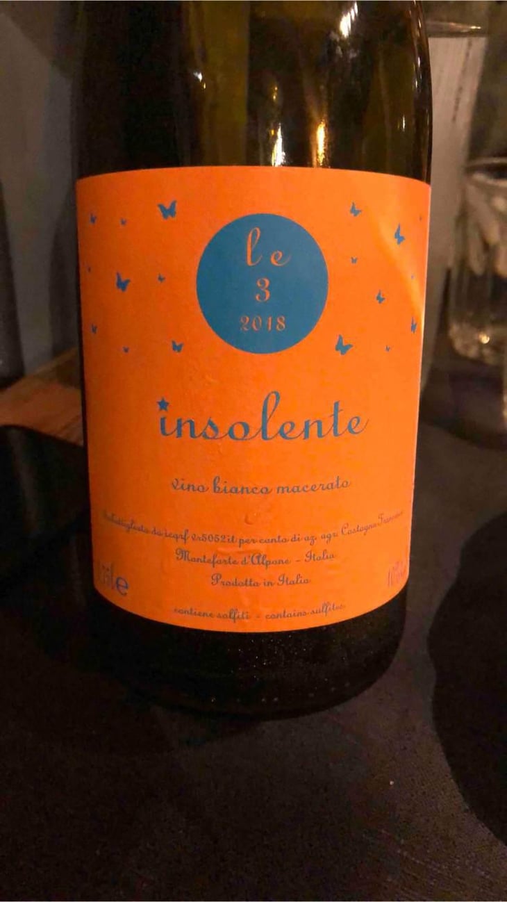 Vino Bianco Macerato - Insolente Vini - Luca Elettri 