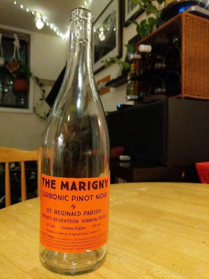 The Marigny Carvonic Pinot Noir - Yamhill-Carlton District - St. Reginald Parish 