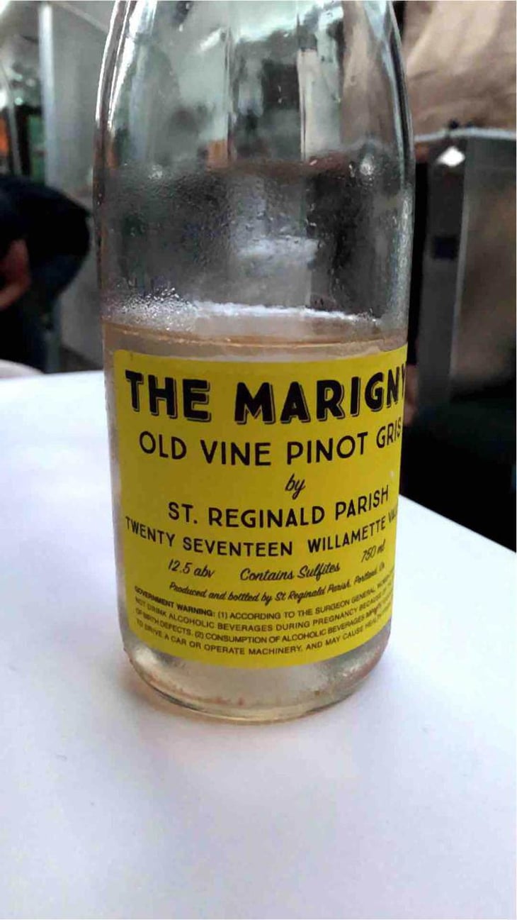 The Marigny Old Vine Pinot Gris - St. Reginald Parish - Andy Young (information requested) 