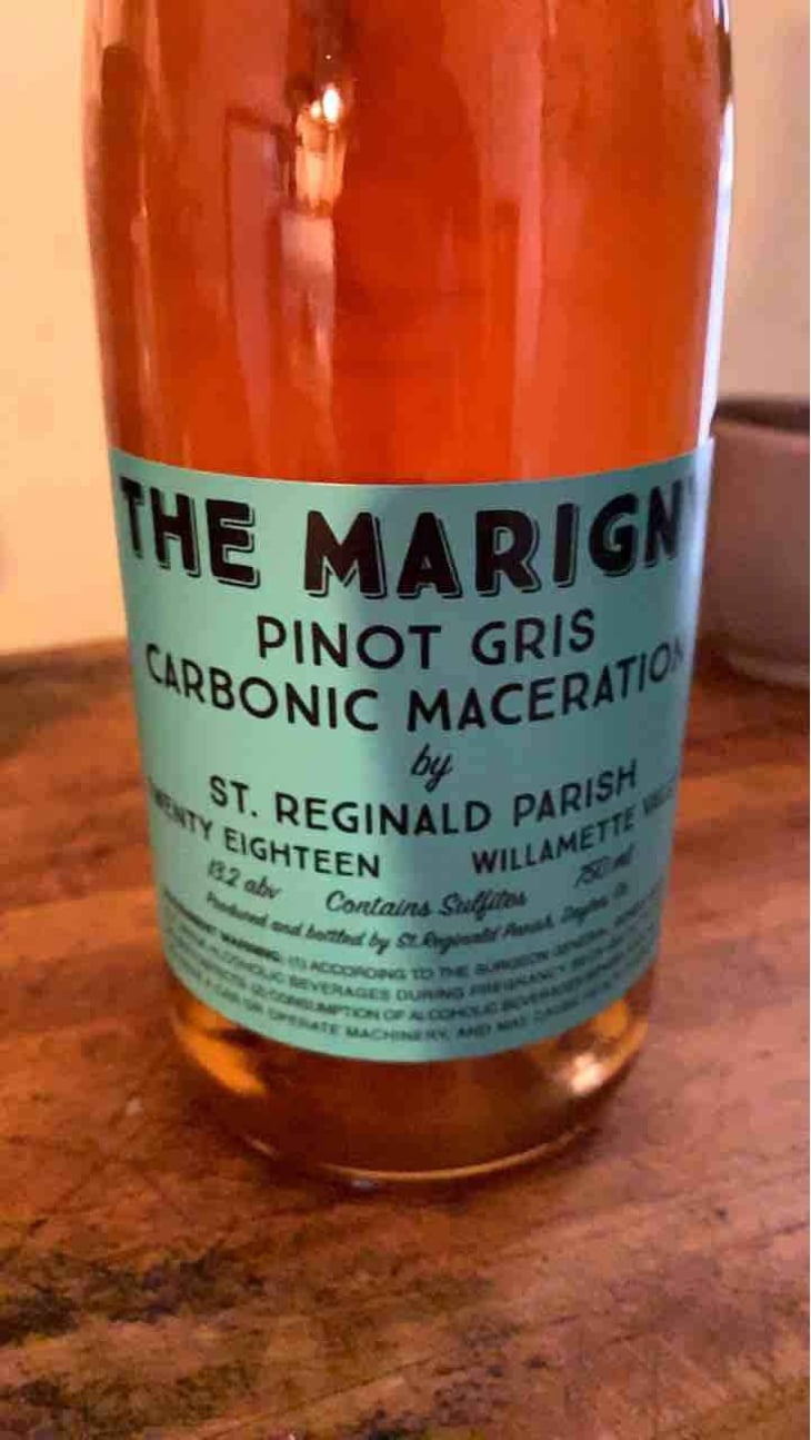 The Marigny Pinot Gris Carbonic Maceration - St. Reginald Parish - Andrew Reginald Young 