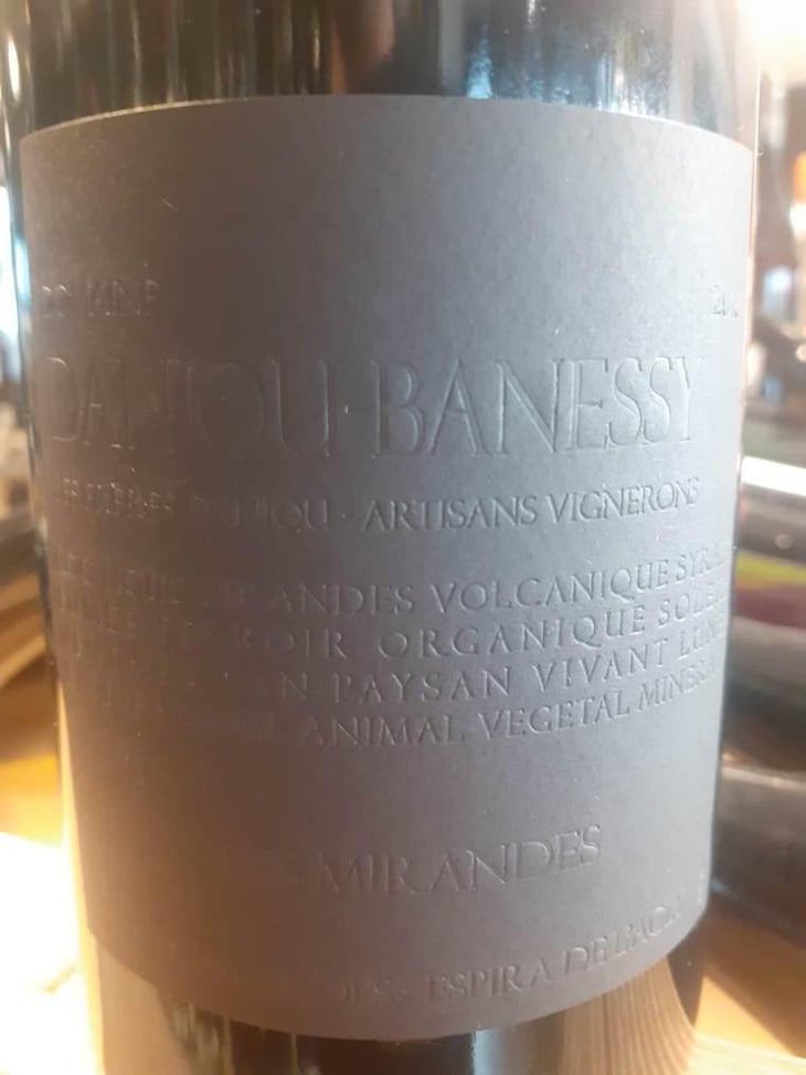 Les mirandes - Domaine Danjou-Banessy - Benoît & Sébastien Danjou -2018