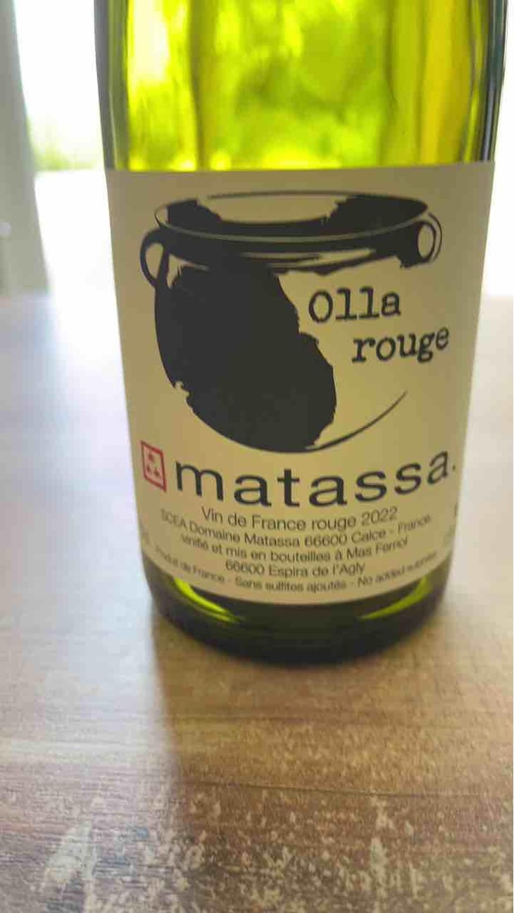 Olla rouge - Domaine Matassa - Tom Lubbe -2020