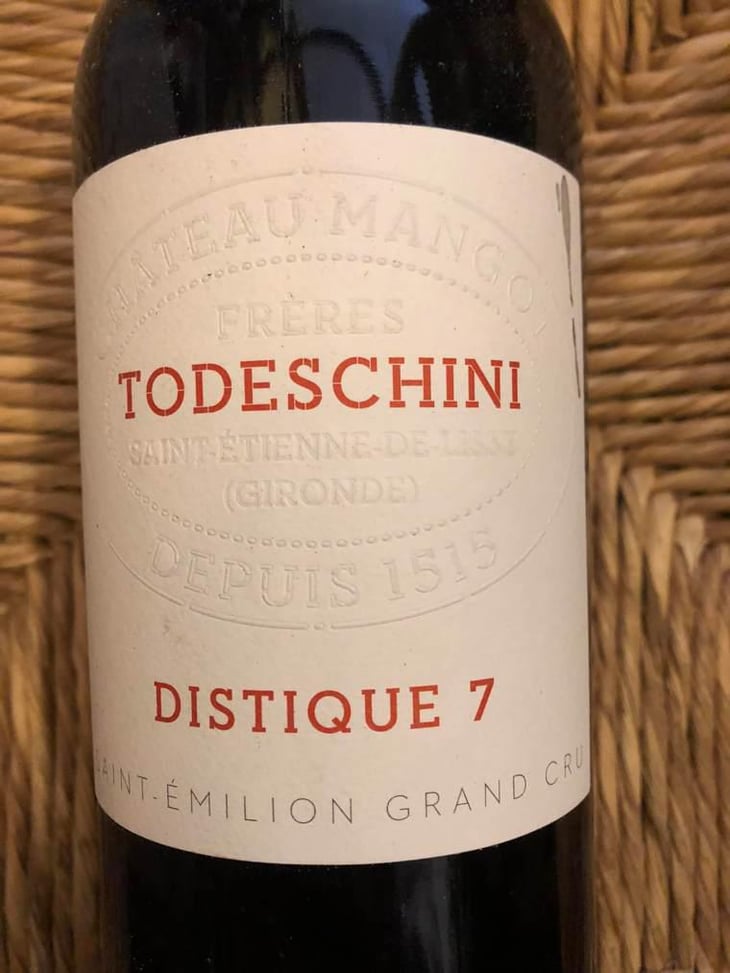 Todeschini, Distique 7 - Château Mangot & Château La Brande - Yann & Karl Todeschini 