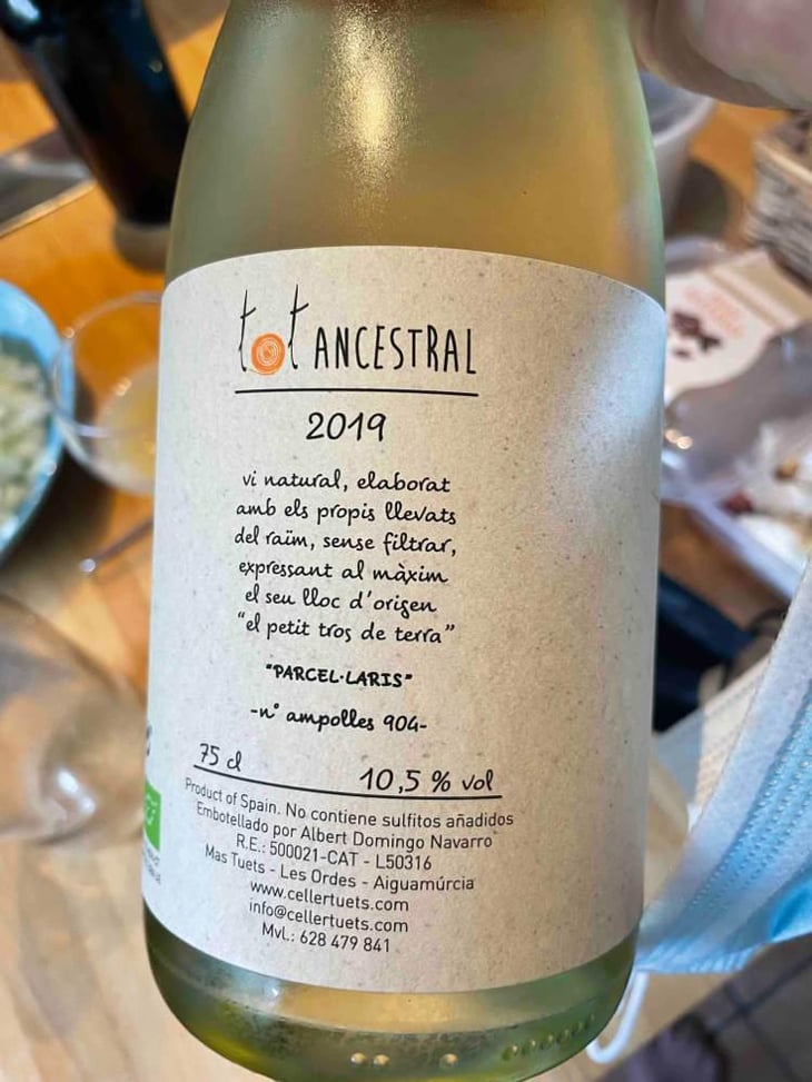 Tot Ancestral - Celler Tuets - Albert Domingo -2019
