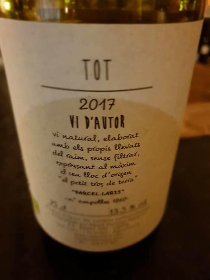 Tot Negre - Celler Tuets - Albert Domingo -2019