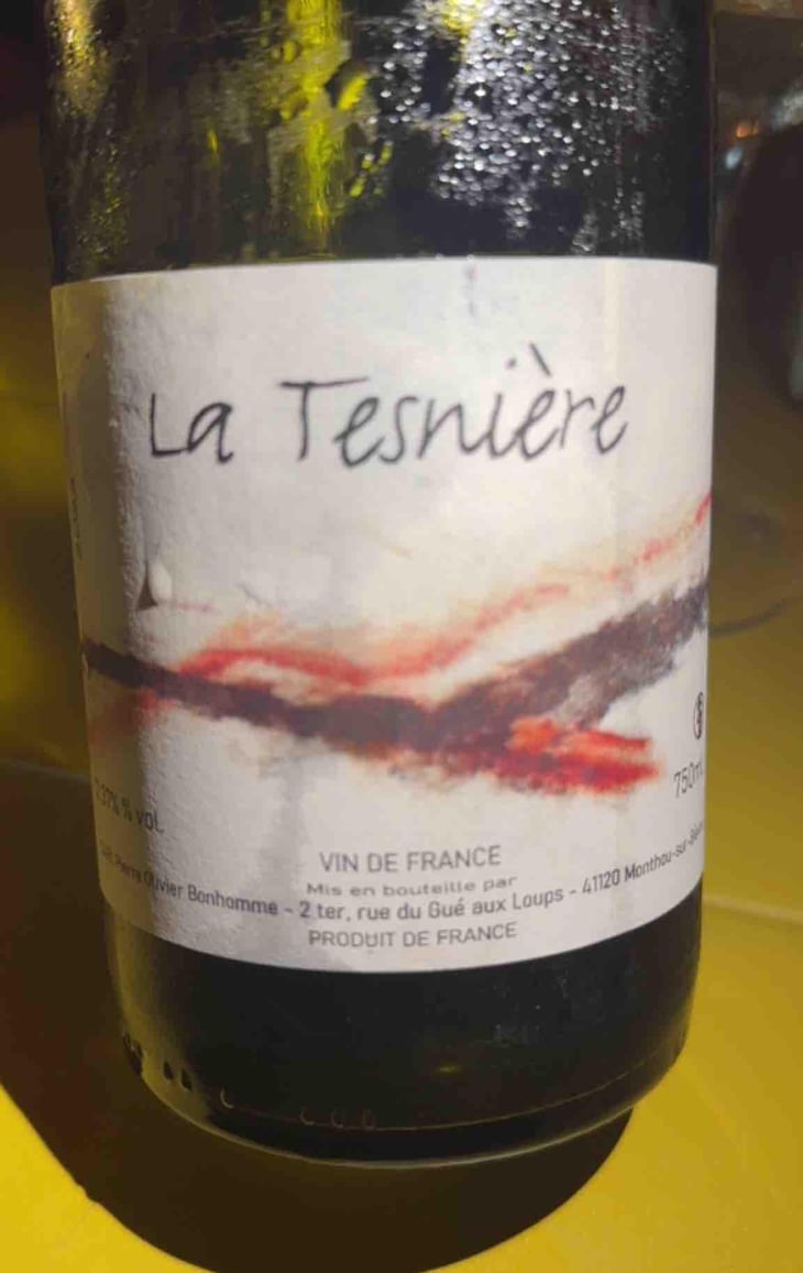 Touraine "La Tesnière" (blanc) - Domaine POB - Pierre-Olivier Bonhomme 
