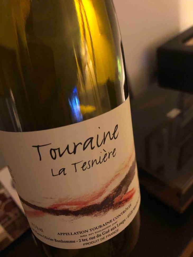 Touraine "La Tesnière" (blanc) - Domaine POB - Pierre-Olivier Bonhomme 