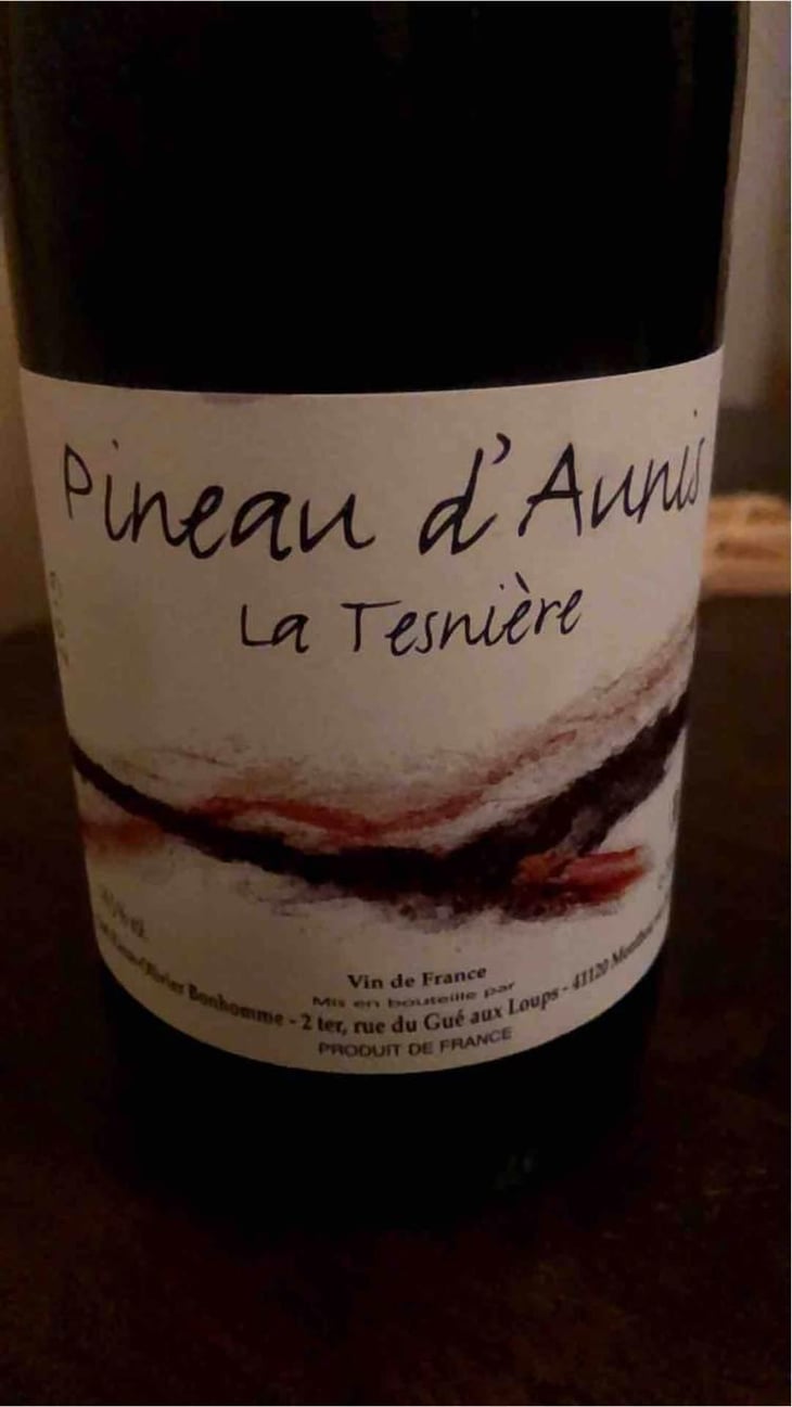 Touraine "La Tesnière" (blanc) - Domaine POB - Pierre-Olivier Bonhomme 